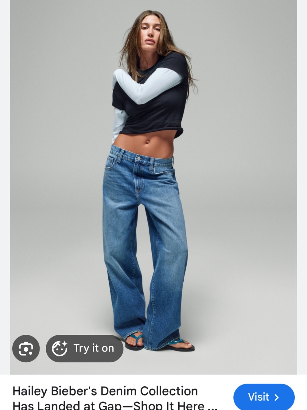 GAP x Hailey Bieber size 25 extra baggy Jean